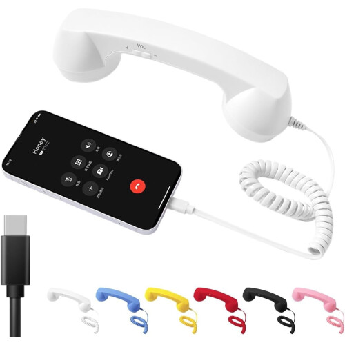 Retro Type-C Telephone Handset for iPhone and Android