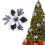 Glitter Poinsettia Artificial Flower 1 Pc 3