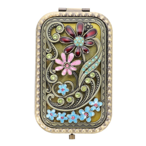 Pavo Vintage Makeup Mirror Portable Dual-Sided Folding