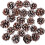Triani Pine Cones Natural White Brown 18 pcs with Silver 1
