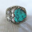 Vintage 925 Silver Turquoise Ring Size 6-10 1