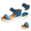 Women's Wedge Sandals Blue 1 Pair 4