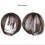 Clip-in Bangs Hair Extensions Dark Brown 8.66 inch 2