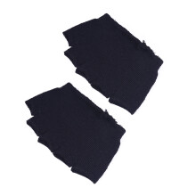 Women's Cotton Five-Toe Socks Black Open-Toed 4 Pair