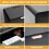 Mid-Century Modern Nightstand with Charging Station Black 4