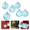 Christmas Decorations Light Blue Shatterproof 6PC 6