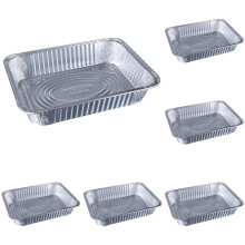 Aluminium Foil Trays Large Deep Oven-Safe 10 Pack 4900ml