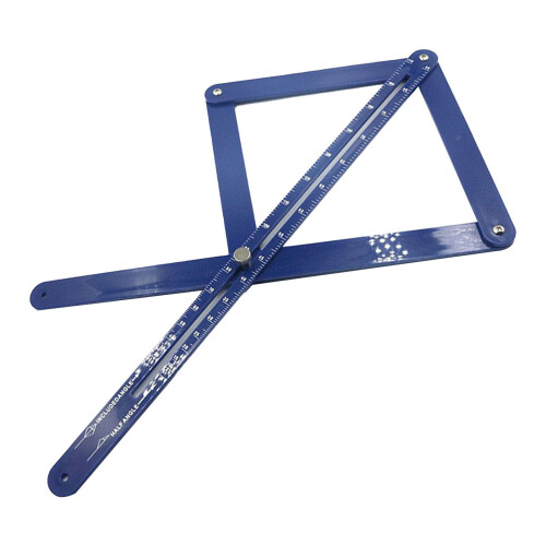 Corner Angle Finder Protractor Blue Woodworking Tool 1