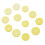 Raindrops Wood Flute Pads Light Yellow 16 pcs 1