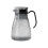 Pitcher Clear Plastic Hammered Pattern Stainless Steel Lid 2