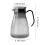 Pitcher Clear Plastic Hammered Pattern Stainless Steel Lid 3