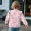 Girls Sweatshirt Cherry Blossom Pink Size 5-6 5