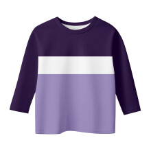 Children's Crewneck T-Shirts with 3/4 Sleeves Spandex Blend