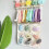 Wooden hair accessory rack with hooks 1 pack 6