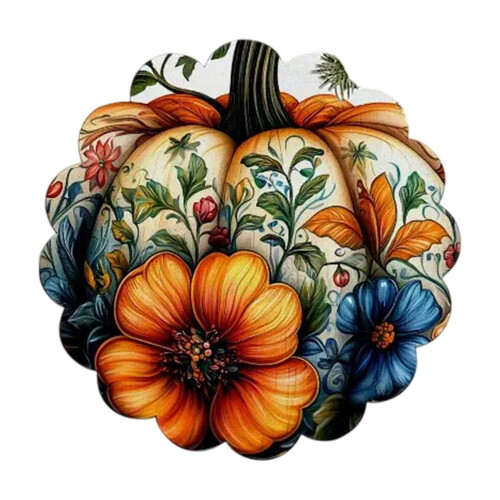 Fall Placemats 15.7x15.7 Inch Pumpkin Quilted Heat-Resistant 1