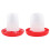 Chicken Feeder and Waterer 0.35L for Baby Chicks and Small 6