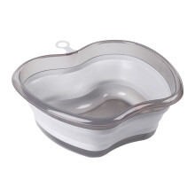 Collapsible Dish Basin with Drain Plug Gray S