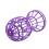 Wig Stand Plastic Hat and Cap Holder Purple 7
