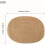 Handwoven Hemp Rope Placemats Oval 2 pcs 4