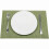 Woven Vinyl Placemats Set Olive Green 6 5