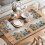 Rooster Watercolor Placemats Linen 4 Pcs 6