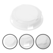 Bank Plug Round White ABS Bottom Hole Covers 10 pcs