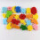 Plastic Sponge Animal Stamper Set 48 Pcs with Rainbow Ink 7