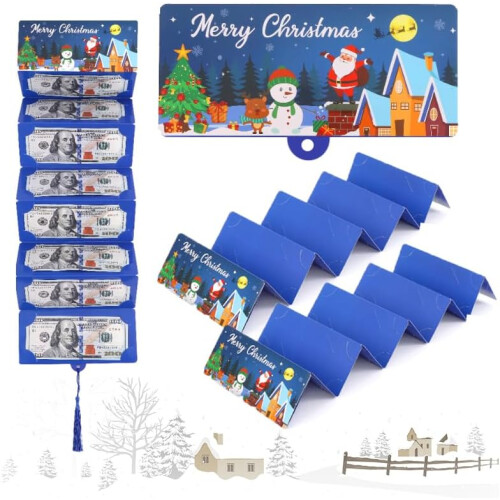 Christmas Cash Envelopes Holiday Gift Boxes 12 Pack