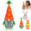 Virenlux Easter Gnomes and Bunny Plush Ornaments 1