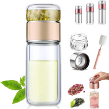 Tretiva Glass Infuser Tea Maker 3-in-1 Double-Layer
