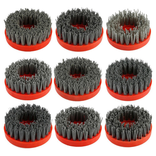Nylon Brush for Power Tools 4 Inch Circular Abrasive Brush 2