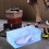 Clear Stackable Shoe Boxes with Latching Lids Blue 5