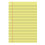 Lined Paper College Ruled 200 Sheets 3-Hole Punched Yellow 1