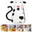 Cow-shaped glass water pitcher white 1 piece 1