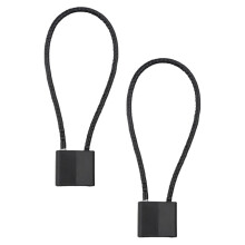 Black Metal Wire Lock Cable 2-Pack for Scooter Cabinet