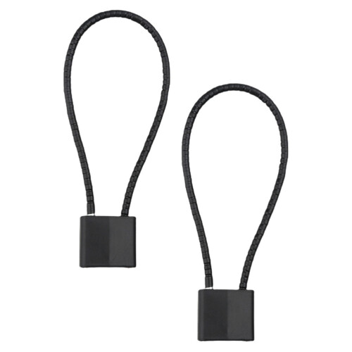 Black Metal Wire Lock Cable 2-Pack for Scooter Cabinet