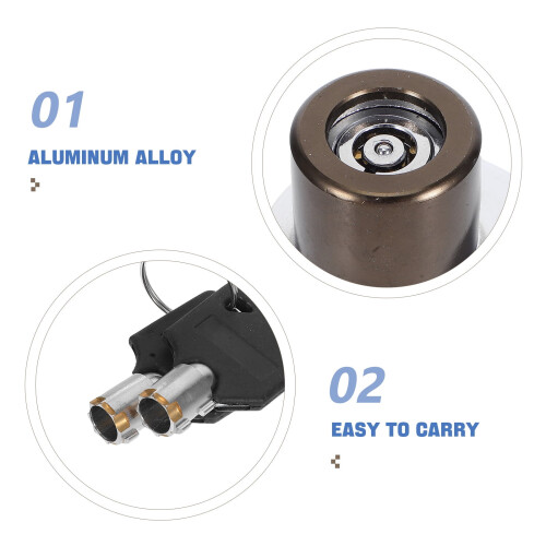 Motorcycle Wheel Disc Lock Aluminum Alloy 1 Set 2