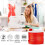Satin Bias Tape 3/8 inch Double Fold 13.5 Yard Red 4