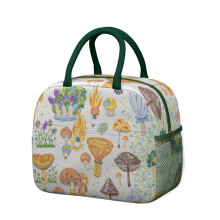 Lunch Tote Bag Leakproof Mushroom Design 1 Pack