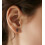 Stud Earrings Hypoallergenic Minimalist Flatback Cross Bolt 4