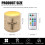 LED Flameless Candles Multi-Color Flickering 4PCS 7