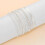 Silver Waterproof Ankle Bracelets for Women 3-Pack 5