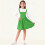 Children's Lounge Skirt Elastic Waist Midi Length Plain 5