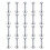 Surgical Steel Lip Ring Crystal Labret Piercing 20 pcs 1