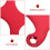Aluminum Skateboard Trucks Red 2 pcs 6