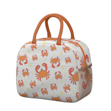 Crab Lunch Tote Bag Leakproof Zipper 1 Pack