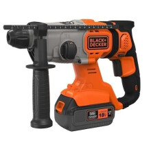 Akku-Schlagbohrmaschine SDS-plus - BLACK+DECKER - BCD900M1K - 18V 4Ah Li-ion - 1,2 J 6650 U/min - 3 Funktionen