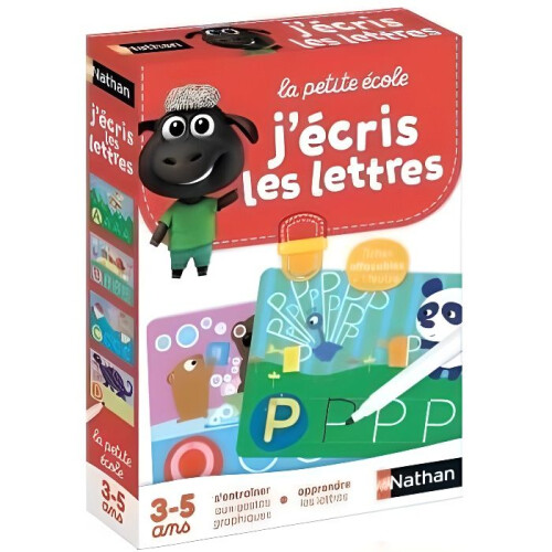 Educational game - NATHAN - La Petite Ecole - I write the Letters - Progressive learning - Erasable