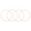 Khaki Embroidery Hoops Sturdy Craft Frames 4 Pieces 8