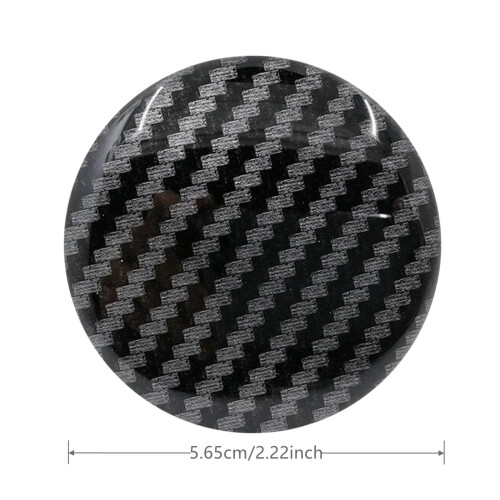 Car Interior Accessories Black Fiber Wheel Cap 2
